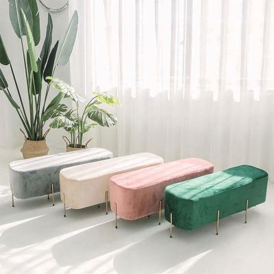 China Soft Bed Bench Lounge Without Wheels Shoes Changing Stools Home Stools for sale