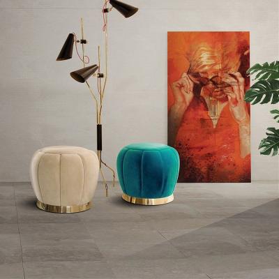 China Fashion simple creative stool household bedroom cloth stool small dressing foot cloth Nordic round stool modern makeup for sale