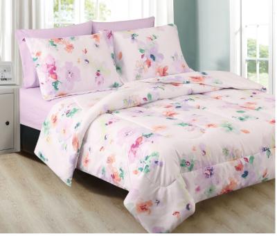 China Nondisposable luxury holofiber bed sheet and warm bedding comforter set for sale