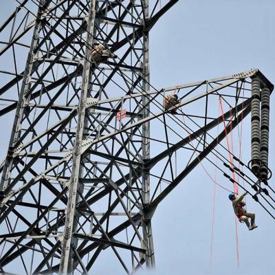 China Q355 / Q255 Steel High Voltage Electrical Power Transmission Towers For Power Distribution for sale