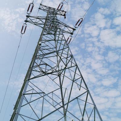 China High Wind Q355/Q255 Tower Angle Tolerance Steel Lattice Antenna Steel Electric Pylon Transmission Tower for sale