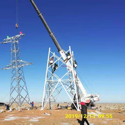 China Q355 / Q255 Antenna Angel Pole Power Transmission Galvanized Steel Steel Tower for sale