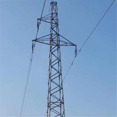 China Electric Power Transmission 33KV Galvanized Electric Power Transmission Line Steel Lattice Tower for sale