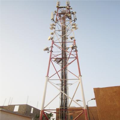 China Steel Q355 / Q255 Galvanized Multi Functional Steel Mobile Power Satellite Antenna Telecommunication Tower for sale