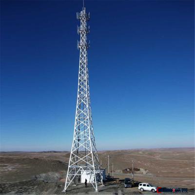 China Q355 / Q255 Steel Mountain Galvanized Steel Mobile Signal Power Satellite Antenna Telecommunication Tower for sale