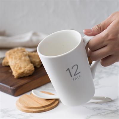 China Promotional Custom LOGO Stocked Printed Sublimation Ceramic Coffee Mug With Handle Milk Breakfast Cup Office Tea Cups Couple Mug for sale