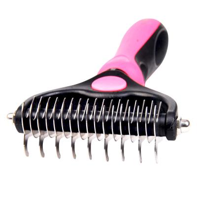 China Viable Pet Dematting Comb, Professional Grooming Tool for Pet Throwing, Dog Grooming Rake Dematting Comb for Dog for sale