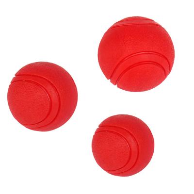 China Viable Rubber Dog Toy Red Silicone Ball Floating Dog Chew Toy Pets Tooth Cleaner Chewing Toys for sale