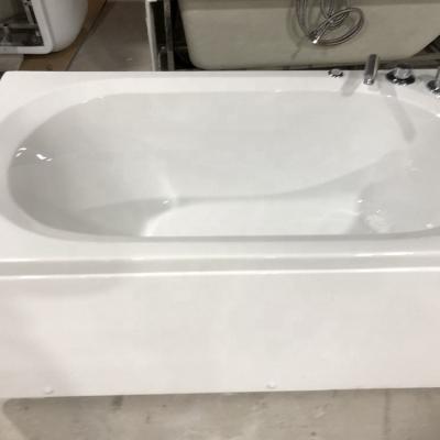 China China Durable White Freestanding Rectangle Acrylic Whirlpool SPA Bath Massage Tub for sale