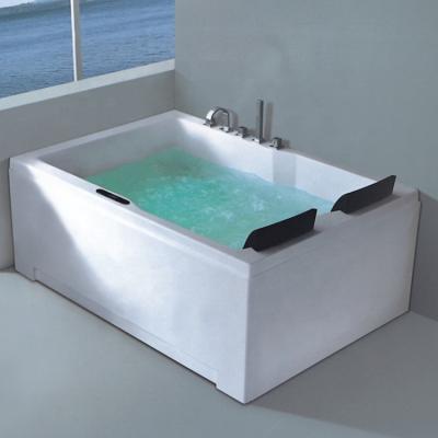 China Durable Portable Square Whirlpool Hot Tub Mini 1 Person Massage Bathtub With Sitting for sale