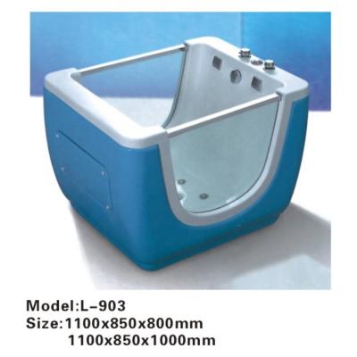 China Free Hot Wholesale Blue Rectangle Whirlpool Bathtub For Baby From China for sale