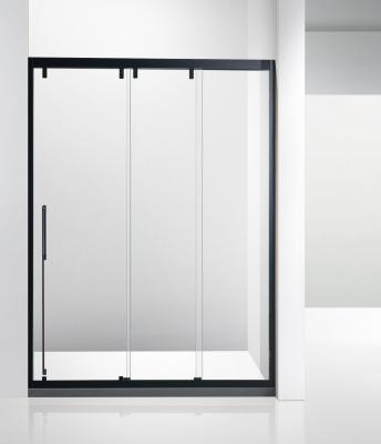 China Eco - Friendly Hot Sale Black Frame With Stainless Steel Tempered Glass Shower Room for sale