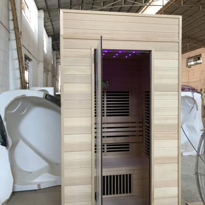 China Mini Computer Control Panel Portable Wood Sauna Infrared Sauna Room Manufacturers China Home Steam Suana Room for sale