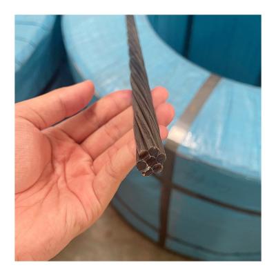 China 7 Wire Low Relaxation High Tensile High Carbon Post Tensioned Cable PC Prestressed Concrete Steel Wire for sale