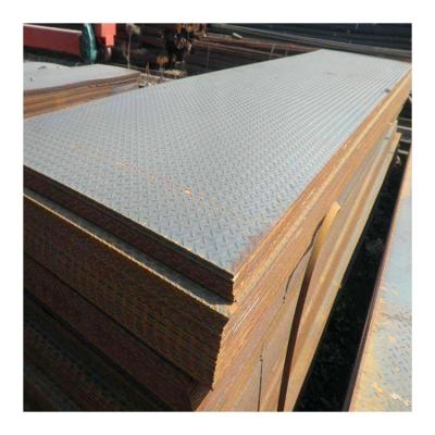 China Hot Rolled Galvanized Steel Plate Checkered Steel Plate Diamond Plate With High Strength Metal Sheet for sale