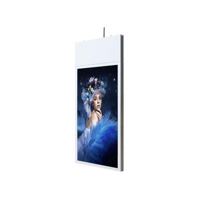 China Indoor 2 Screen In A Hanging Display Ceiling Super Slim Digital Signage for sale