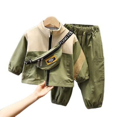 China Casual toddler fashion 2 pcs set jacket+pants boys clothes set kids clothing for sale