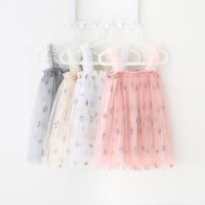 China Embroidered Mesh Skirt Princess Luxury Tutu Sequin CIA New Girls Suspender Breathable Children Mesh Skirt Designer Prom Dress for sale