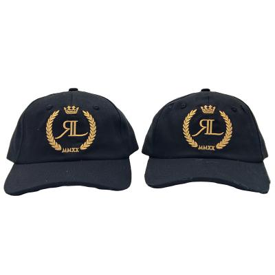 China COMMON Hot Selling Custom Logo Fasion Dad Cap 6 Panel Black Dad Hat For Unisex for sale