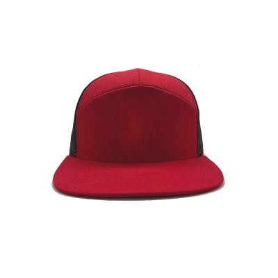 China JOINT Wholesale High Quality Custom 7 Panels Sports Hat Mesh Trucker Hat Single Snapback Hat For Men for sale