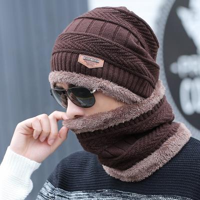 China Wholesale Custom Men's COMMON Hats Scarf Winter Warm Wool Hat Knitting Beanie Hat Cap for sale