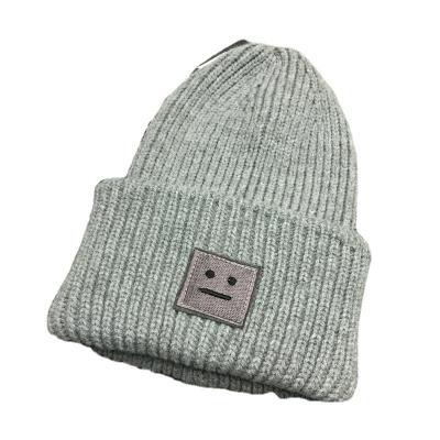 China TOP Level Skull Beanie Toboggan Knit Hats Unisex Slapped Single Slapped Hat for sale