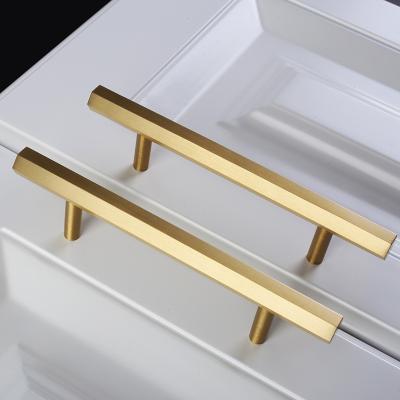 China Easy Installation Customized China Modern Brass Furniture Drawer Handle Sideboard Pulls for sale