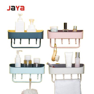 China Luxury Self Adhesive Rack Customized Storage Rack Bathroom Storage Shelf Bathroom Organizer for sale