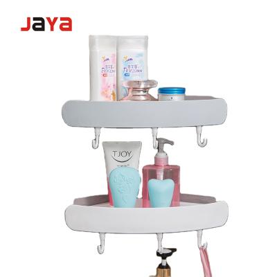 China Triangular Stocked Bathroom Wall Shelf Hook Storage Rack Bathroom Shelf Storage Rack for sale