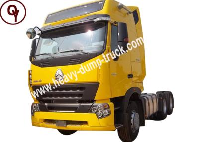 China A7 Tractor Head Truck , 6x4 420HP Engine Power HOWO Trailer Head for sale