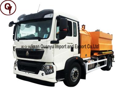 China High Pressure Carbon Steel Tanker Waste Disposal Vehicle ISO / SGS Certificated for sale