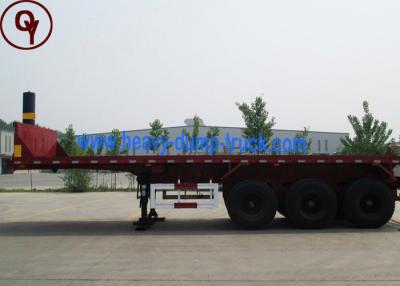 China HOWO 100 van de Semi de Aanhangwagenton Vrachtwagen van Lowbed, Aanhangwagen van de 9 Banden Flatbed Tractor Te koop