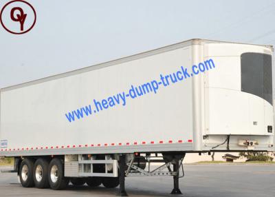 China Semi de Aanhangwagenvrachtwagen van de container Flatbed Doos, 30 - 60 Ton 13M Semi Doosaanhangwagen Te koop