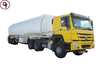 China ISO SGS 6 Axle Fuel Tank Truck Oil Tanker Truck Maximum Speed 85 Km / H for sale