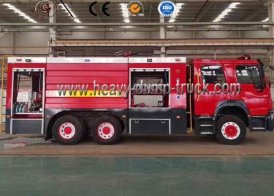 China Euro3 Diesel LHD 6 Wheel Fire Brigade Truck , Fire Engine Truck 8 Ton To 10 Ton for sale