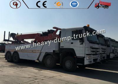 China Sinotruk Howo 8 x grúa pesada de la recuperación de la cama plana del rotor grúa/30T del camión de auxilio 4 en venta