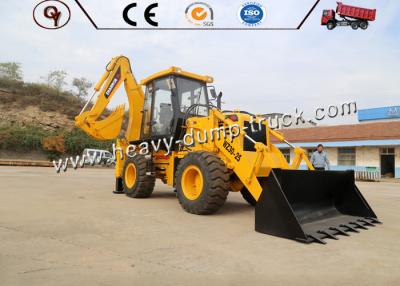 China WZ30-25 gele Kleine Backhoe Lader met Voorlader en Achtergraafwerktuig Te koop