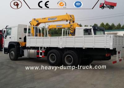 China SINOTRUCK 10 Wheeler HOWO Hydraulic Mobile Crane 6x4 16 Ton Telescoping Boom for sale