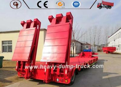 China Howo Tractor Head Semi Low Bed Trailer 3 Axles 4 Axles 50 Tons 60 Tons for sale