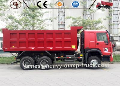 China Red ZZ3257N3647A Mining Heavy Duty Dump Truck 6 X 4 Drive 20 To 30 Ton for sale