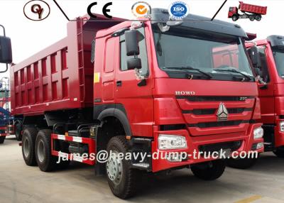 Cina Sinotruk rosso Howo 20 tonnellate autocarro con cassone ribaltabile resistente da 30 tonnellate lasciato o guida a destra in vendita