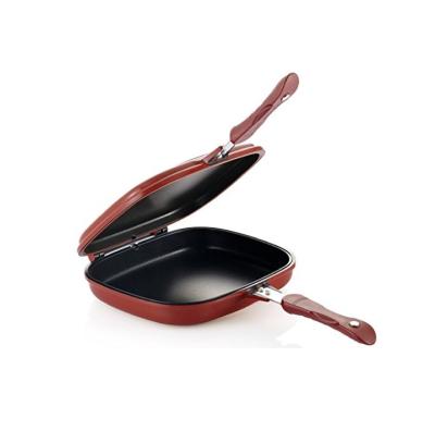 China Double Metal Non-Stick Casserole, Omelette Pan, Flip Pan for sale