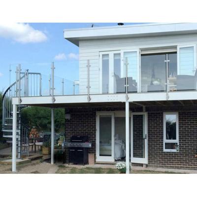 China Modern Outdoor GOBO Post 304/316 Stainless Steel Balcony Fence Glass Railings And Balustrades for sale