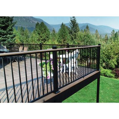 China Contemporary Graphic Design Stair Iron Column Fencing Stainless Steel Post Balustrade Handrail And Deck Fence for sale