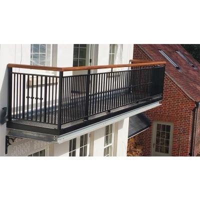 China Steel Barrier Deck Balcony Railing Modern Aluminum Riser Railing Stainless Steel Railings for sale