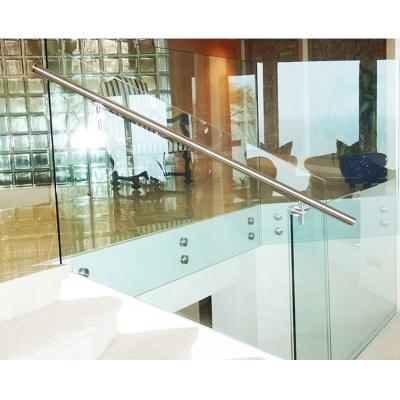 China Good Quality And Price Modern GOBO Frameless Glass Stair Railing With Balustrade for sale