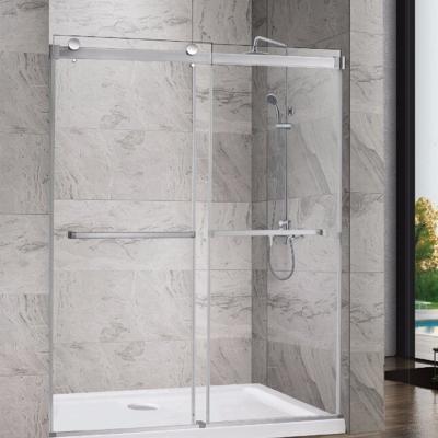 China Modern Hot Sale Sanded Steam Shower Door Enclosure Glass Shower Door Shower Room for sale