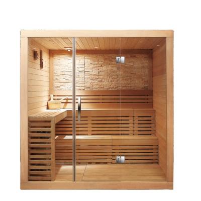 China Computer control panel china wood sauna room with prefabricated outdoor steam sauna room for sale