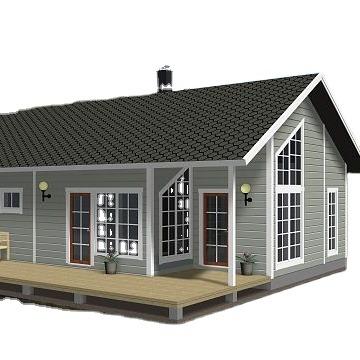 China Modern SUPER Low Cost Prefab Garden House , Economic Movable Wooden House for sale