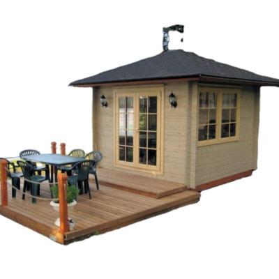 China Modern Customized Garden Prefab Home Easy Build Prefab House Wooden Log Cabin for sale